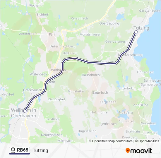  RB65: карта маршрута