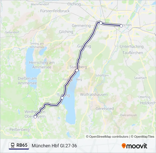 RB65  Line Map