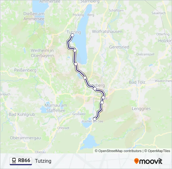 RB66 Train Line Map