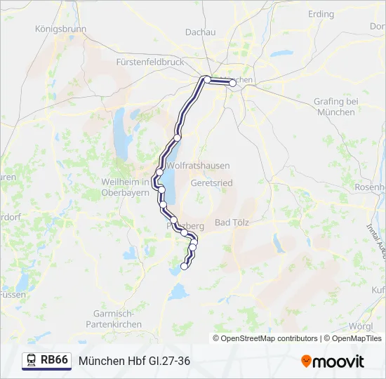 RB66 Train Line Map