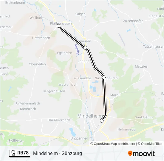 RB78  Line Map
