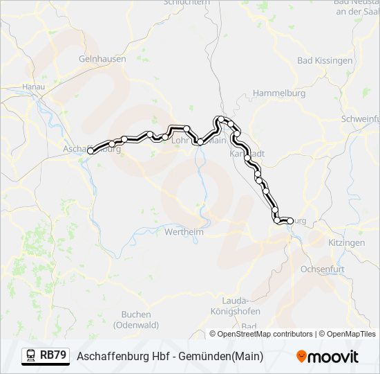 RB79 train Line Map