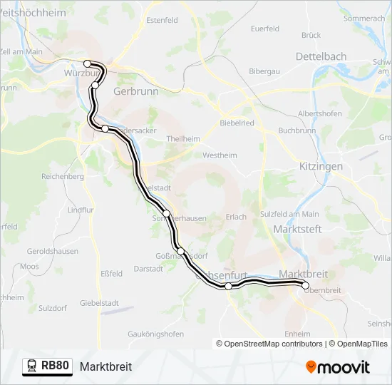 RB80  Line Map