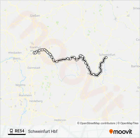 RE54  Line Map