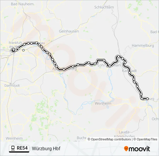 RE54  Line Map