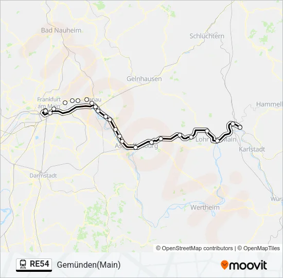 RE54  Line Map