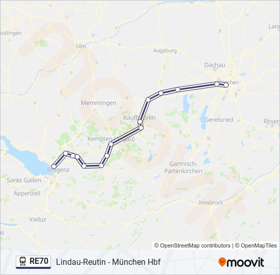re70 Route Schedules, Stops & Maps