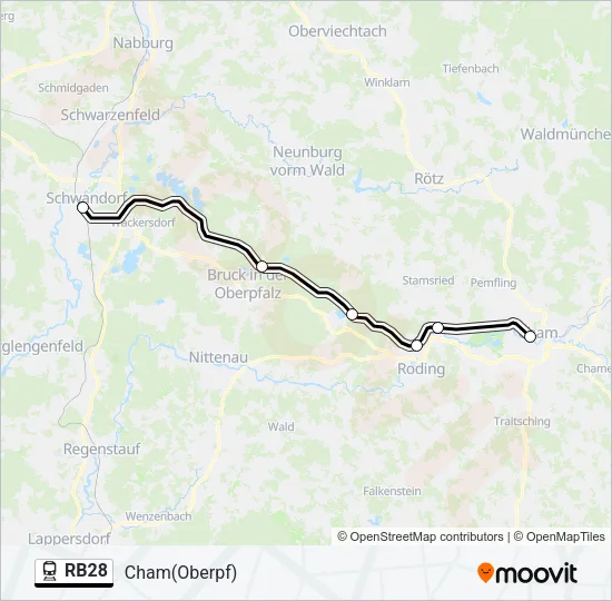 RB28 Train Line Map