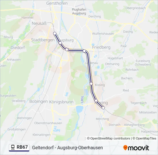 RB67  Line Map