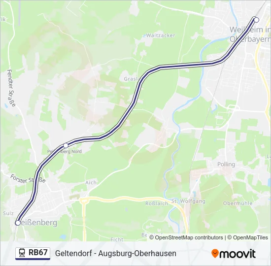 RB67  Line Map