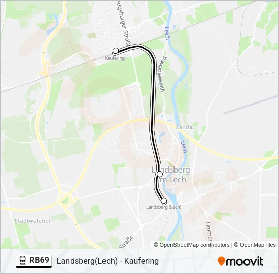 RB69 Train Line Map