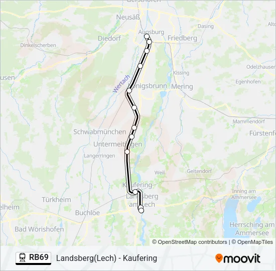 RB69 Train Line Map