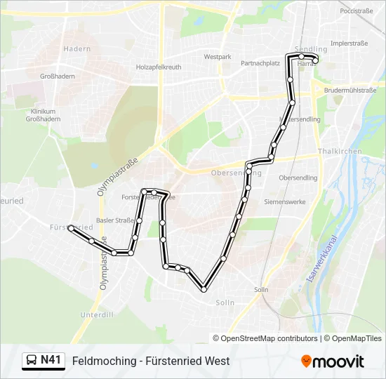 N41  Line Map