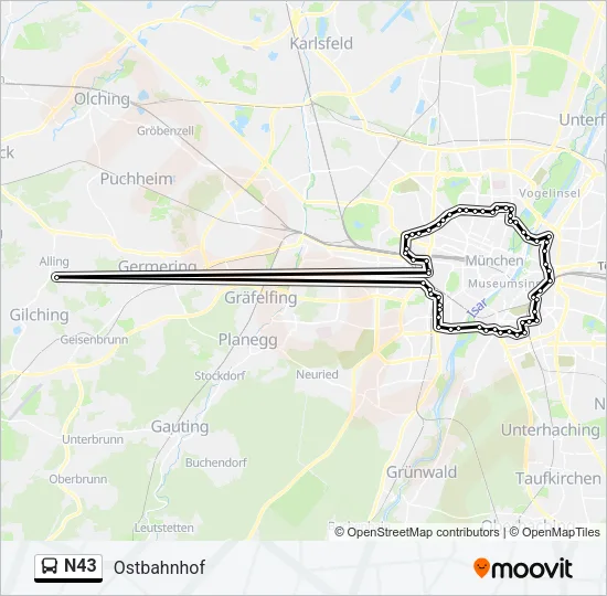 N43  Line Map