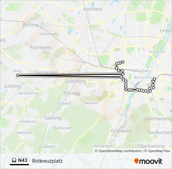 N43  Line Map