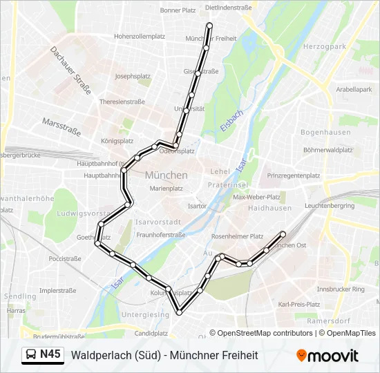 N45  Line Map