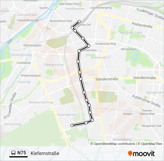 N75  Line Map