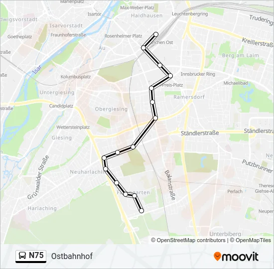 N75  Line Map