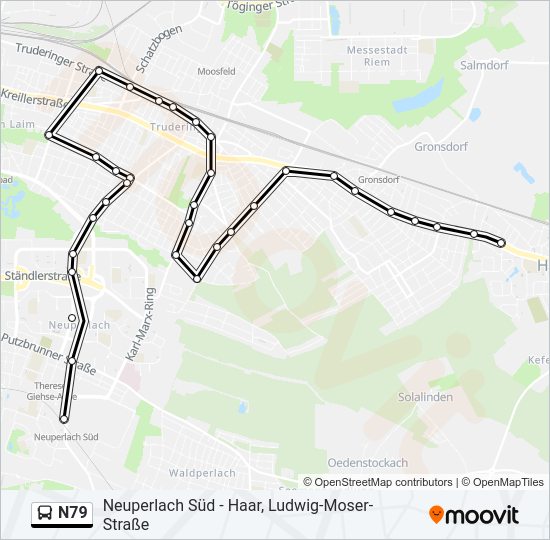  N79: карта маршрута