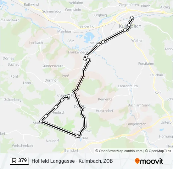 379 Bus Line Map