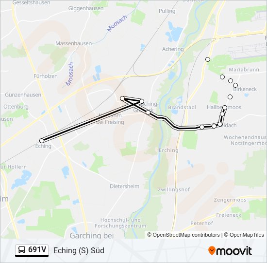 691V bus Line Map