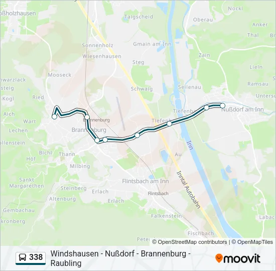 338 Bus Line Map