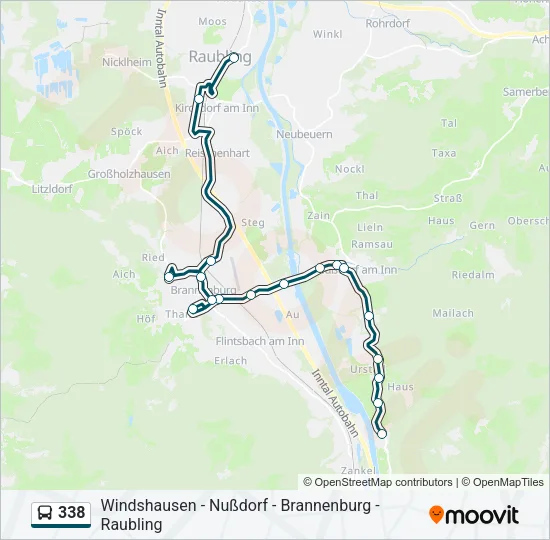 338 Bus Line Map