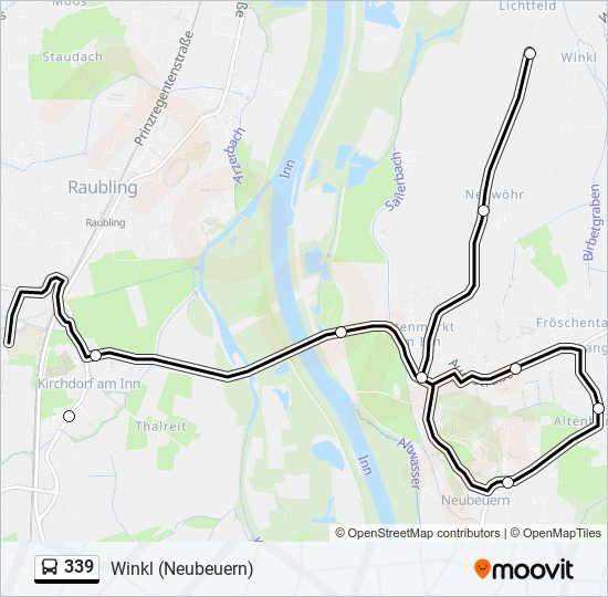 339 bus Line Map