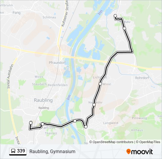 339 bus Line Map