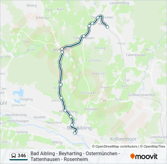 346 Bus Line Map