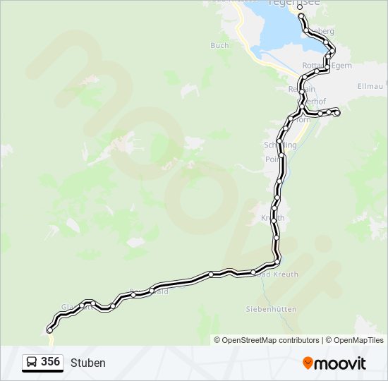 356 bus Line Map