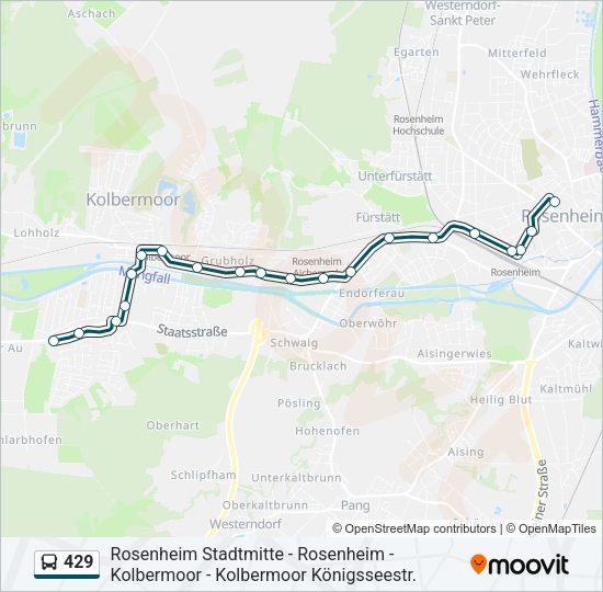 Автобус 429: карта маршрута