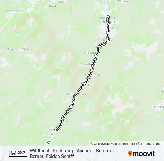 482 bus Line Map