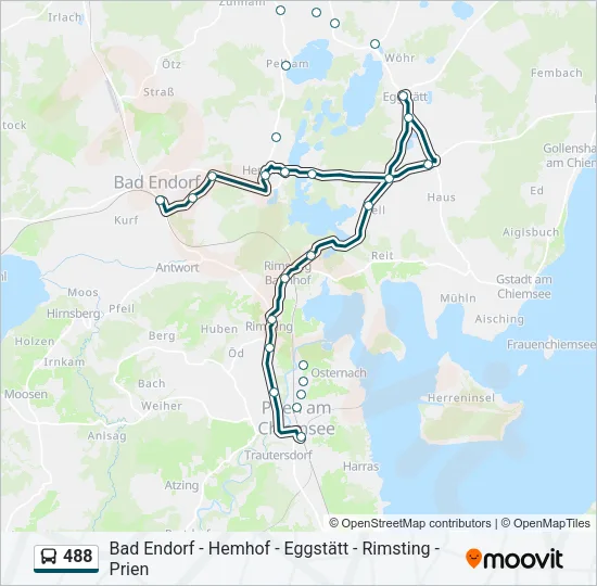 488 Bus Line Map