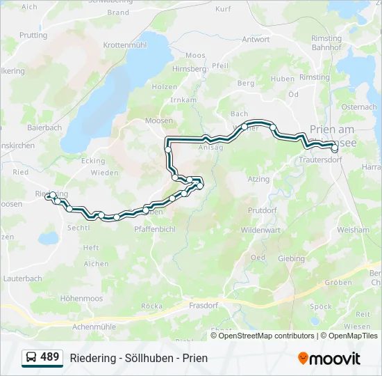 489 Bus Line Map