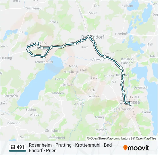 491 Bus Line Map