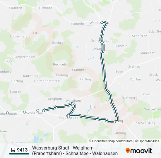 9413 Bus Line Map