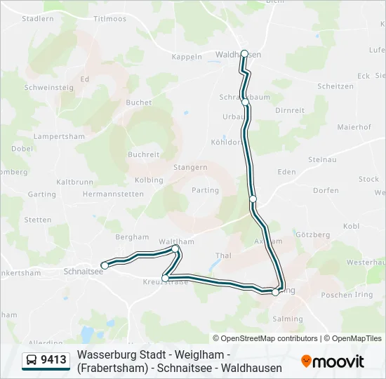 9413 Bus Line Map