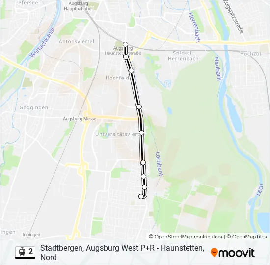 2 Light Rail Line Map