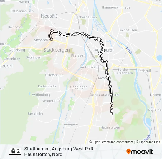 2 Light Rail Line Map