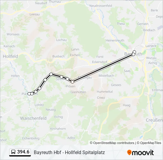 394.6 Bus Line Map