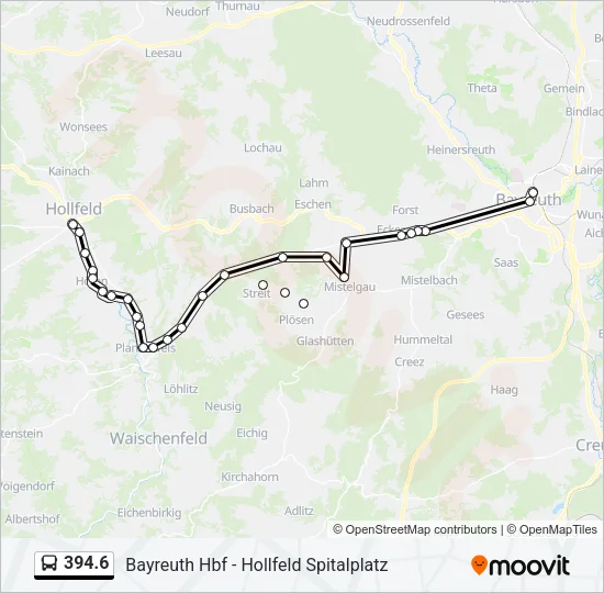 394.6 Bus Line Map