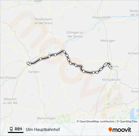 RB9 Train Line Map