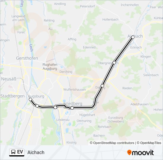 Автобус EV: карта маршрута
