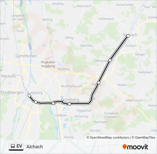Автобус EV: карта маршрута