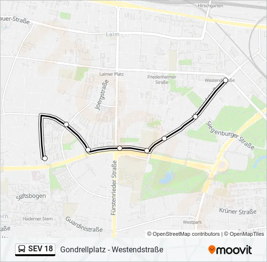  SEV 18: карта маршрута