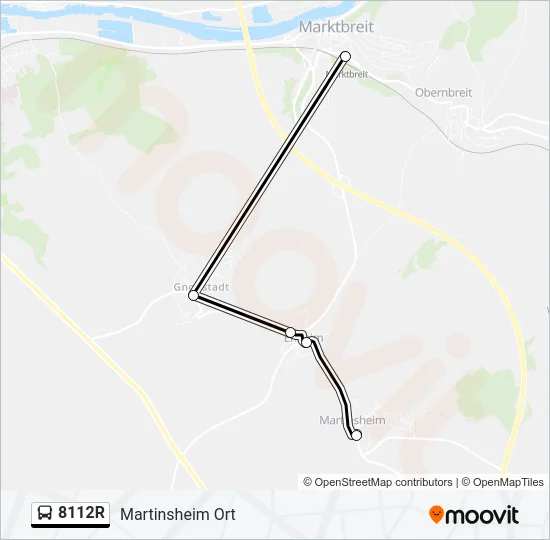 8112R Bus Line Map