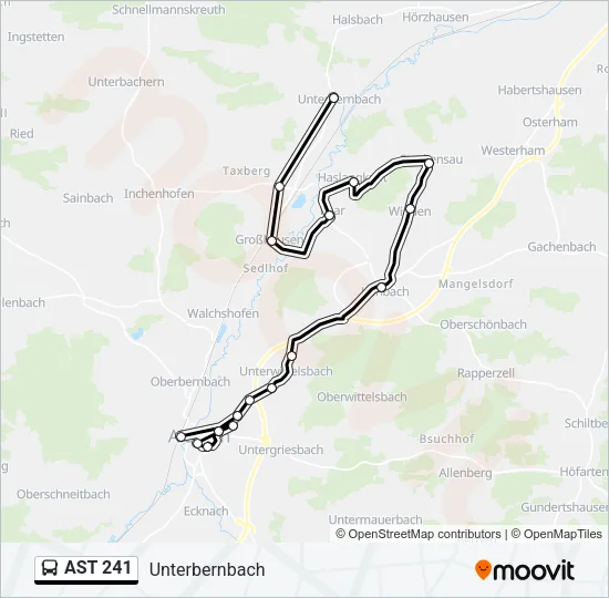 AST 241 Bus Line Map