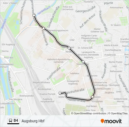 B4 Bus Line Map