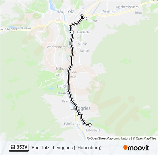 353V bus Line Map